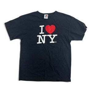 I Love NY T-Shirt Black Officially Licensed Tourist Souvenir Adult XL Vintage